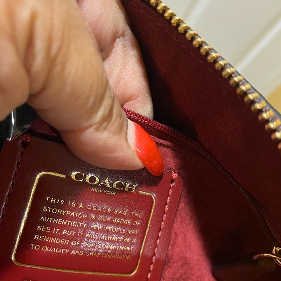 COACH F55450 MINI SIERRA SATCHEL IN SIGNATURE DEBOSSED PATENT LEATHER SOLD‼️ - Picture 15 of 15